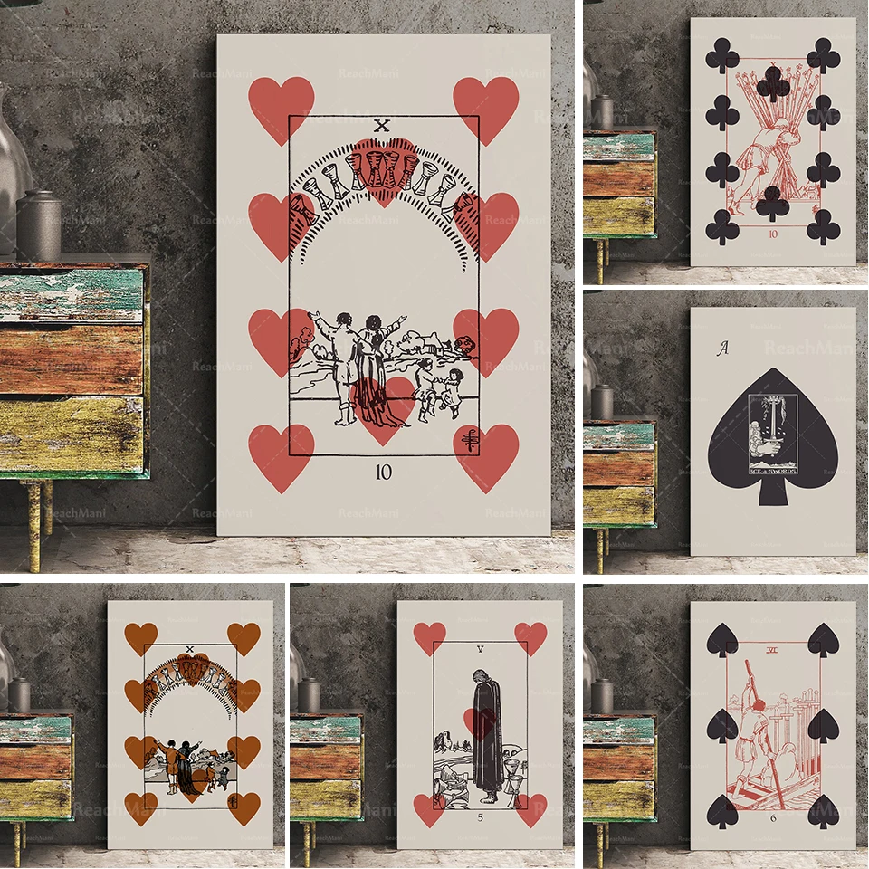 

Tarot printed card poster, frameless