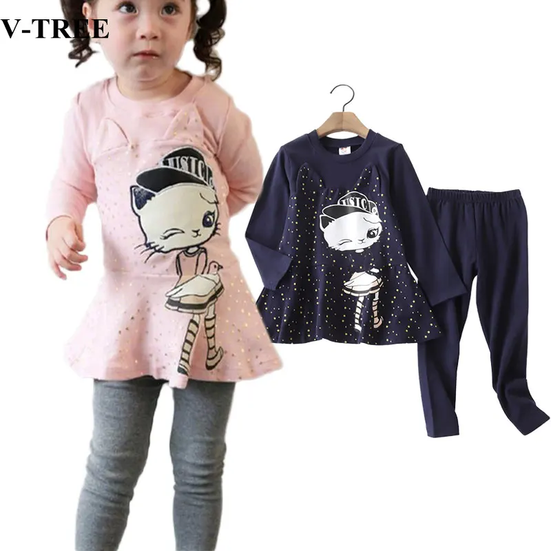 

Демисезонные комплекты одежды для девочек, рубашки + брюки, комплекты одежды для девочек, детские спортивные костюмы, детские костюмы, детск...