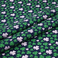 four leaf clover kpop print pure cotton fabric for shirt %d1%82%d0%ba%d0%b0%d0%bd%d1%8c %d1%85%d0%bb%d0%be%d0%bf%d0%be%d0%ba %d1%82%d0%ba%d0%b0%d0%bd%d0%b8 tissu bazin riche vestido african telas tela stoffen