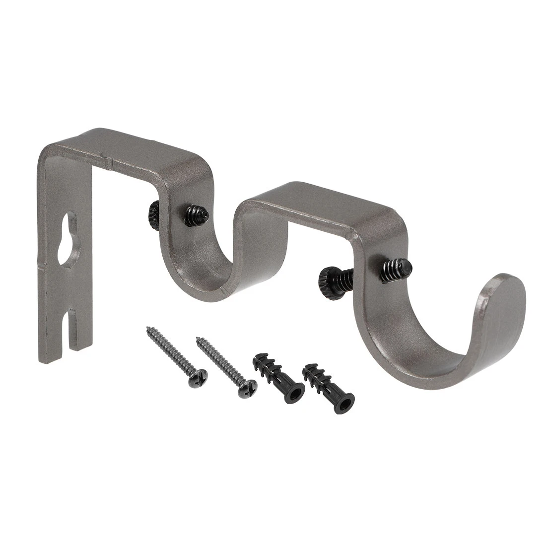 

uxcell Curtain Rod Bracket Iron Double Holder Support for Drapery Rod to your home makes it Elegant and Fashionable 8 sizes