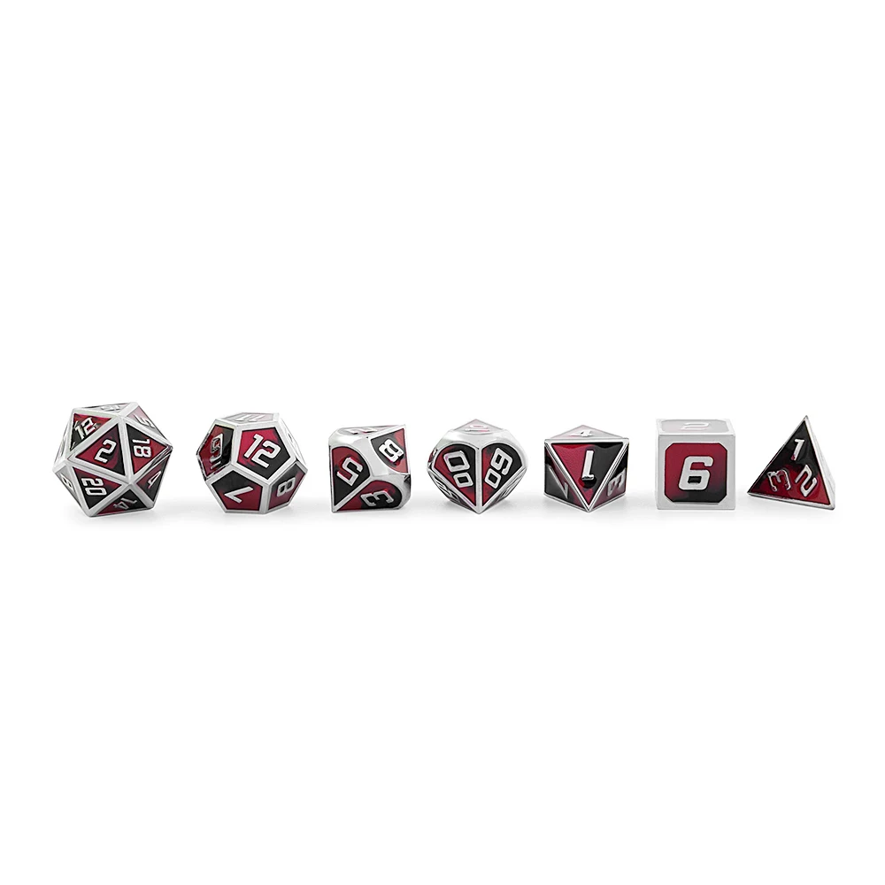 CHENGSHUO игральные кости DND set металлические для настольных игр. Цинковый сплав