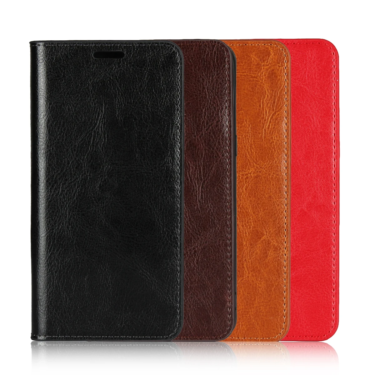Чехол-книжка из натуральной кожи для Xiaomi Redmi 7 6 26 дюйма премиальный Чехол-бумажник