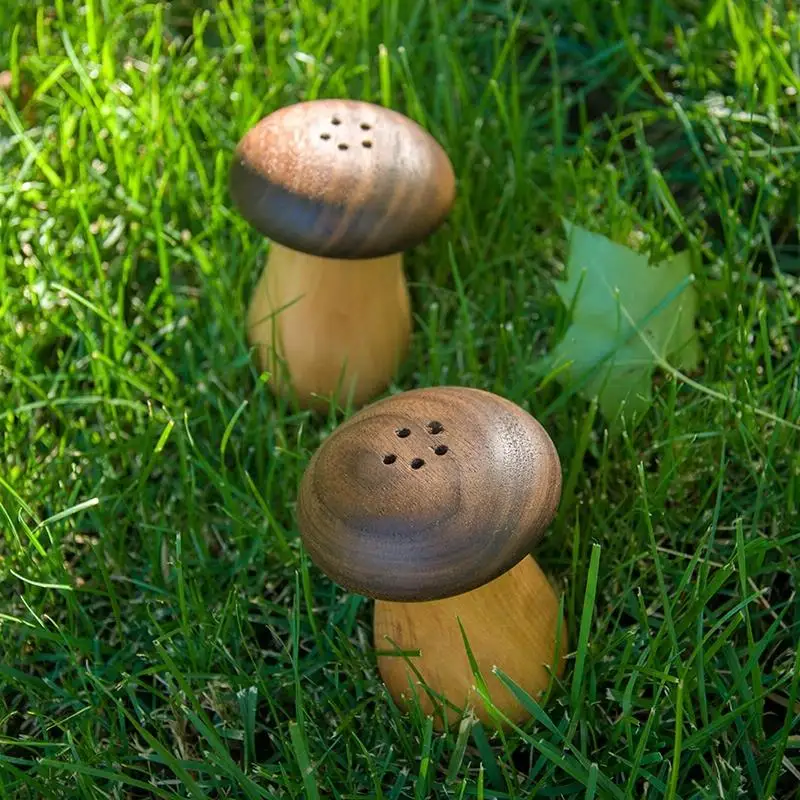 

Black Walnut Mushroom Toothpick Box Japanese Nordic Restaurant Hotel Toothpick Tube Log Solid Wood B&b Toothpick Jar