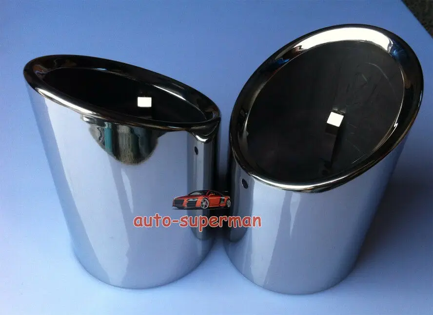 

2PCS Chrome Exhaust Muffler Tip Pipe For Cadillac ATS 2013 2014 2015 2016 2017
