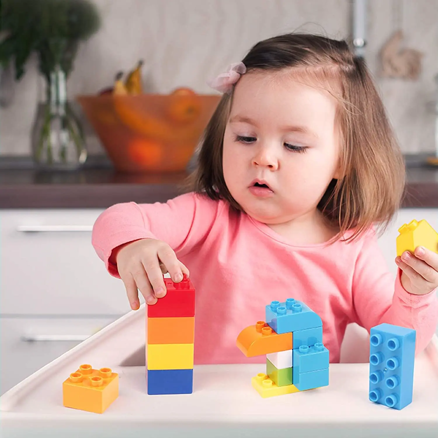 

DIY Big Size Building Blocks Children Colorful Brick Bulk Bricks Base Plates Compatible With Duplo Block Kids Educational Toys