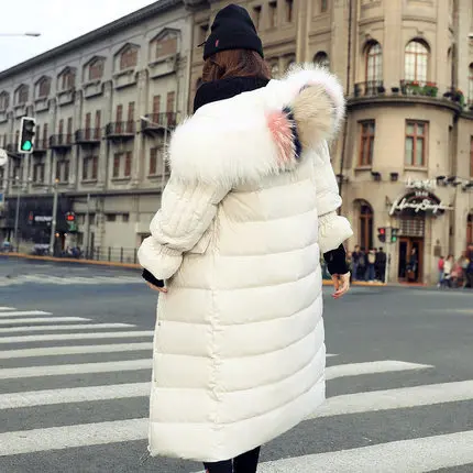 AYUNSUE высокое качество пуховик на утином пуху женские теплые толстые парки