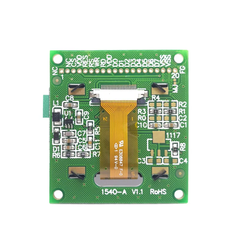 ЖК-дисплей 1 54x64 3 В 4 контакта желтый/белый/синий 6800/8080 I2C IIC OLED-модуль экран SSD1309 12864