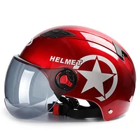 motorcycle helmet scooter bike open face half baseball cap anti uv safety hard hat