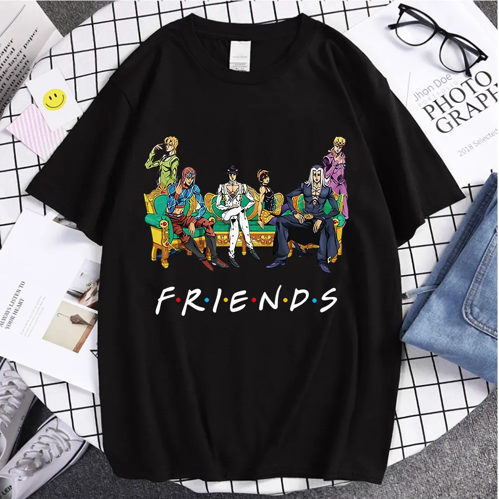 

Trend Couple Style Tees Jojo's Bizarre Adventure Printed Hot Sale T-Shirt Summer Unsiex High Quality Classic Comfortable Tshirt