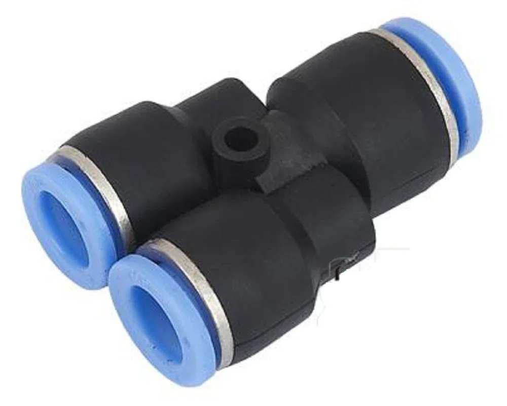 2 шт. 4 мм аквариумный пневматический 3 ходовой шланг Вставной соединитель Y Union