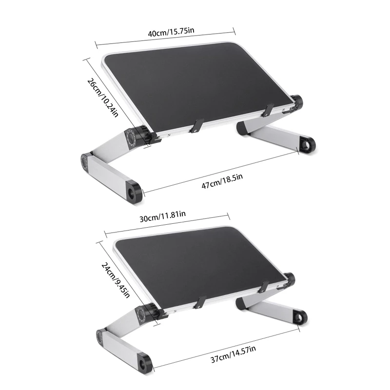 

Adjustable Laptop Stand Holder Folding Laptop Desk Aluminum Standing Riser for macbook Notebook Computer