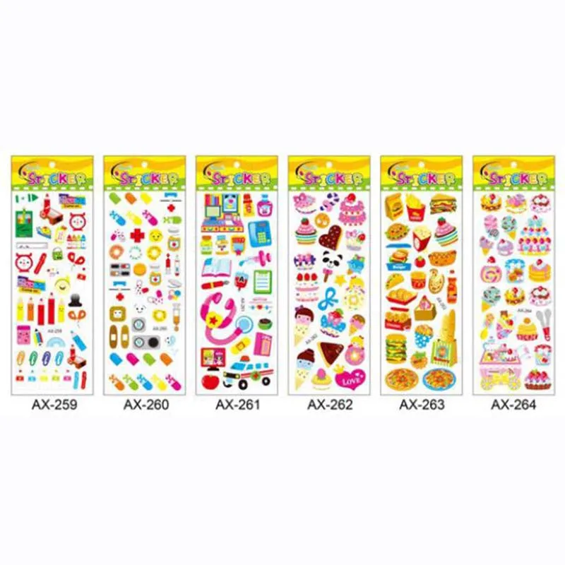 Наклейки для скрапбукинга 10 шт. канцелярские принадлежности 3D каваи украшение