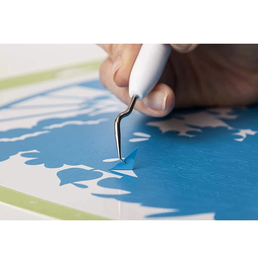 Conjunto de herramientas de deshierbe de vinilo para tallado de arte, Set de 6 piezas para manualidades, con silueta en relieve, herramienta de escritura, cartulina, Kit de herramientas b&aacute;sicas-1
