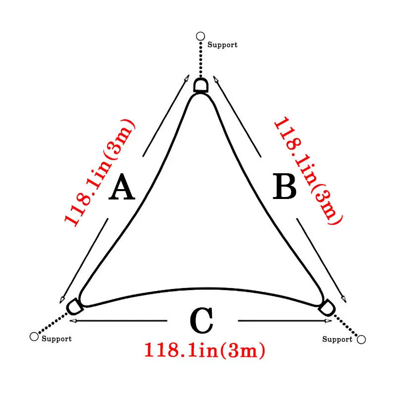 

3/3.6/4/5M Sunshade Sun Shade Canopy Cover Sail Sunproof Mesh Net For Garden Yard Car Plant Sunshade Beach Camping Patio Pool