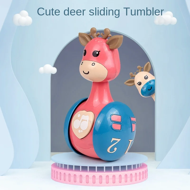 

Deer Sliding Tumbler Toy Rattle Baby and Infant Early Education Gift Toy