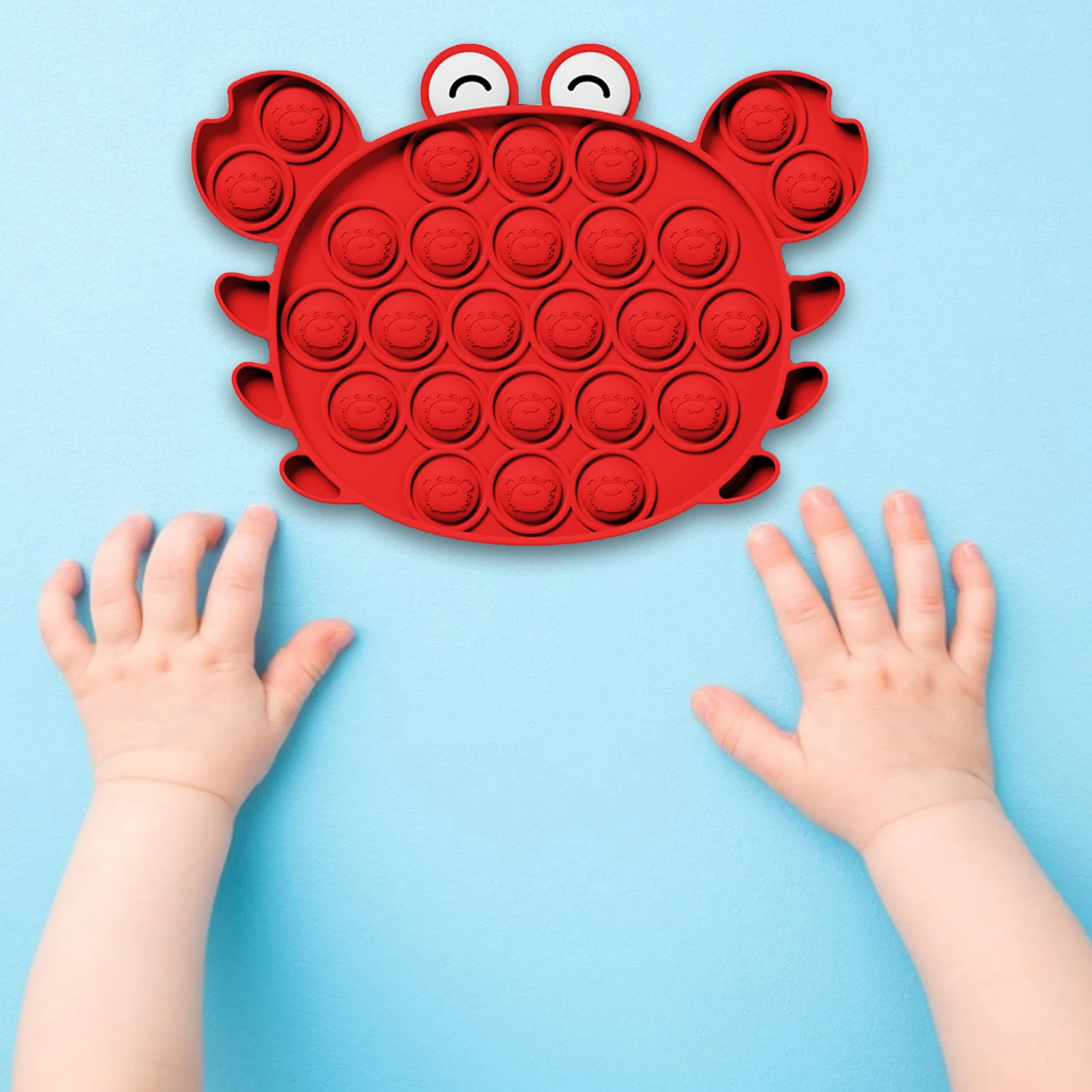 Пузырьками игрушка для снятия стресса форма краба Squeeze сенсорная с пузырьками