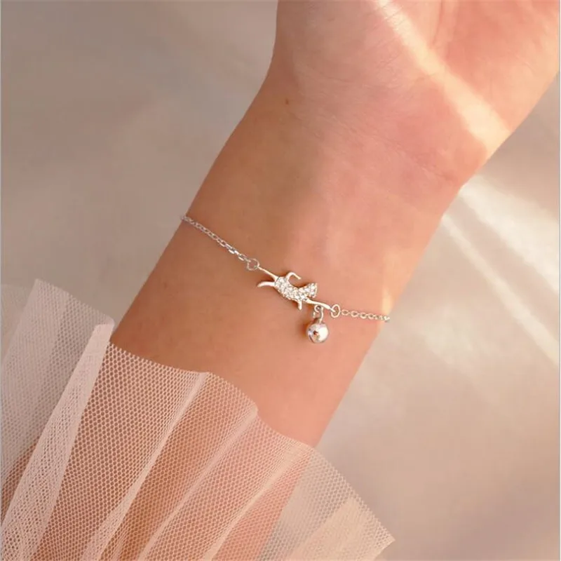 Новый милый Кристальный Кот играющий с мячом круглый колокольчик из