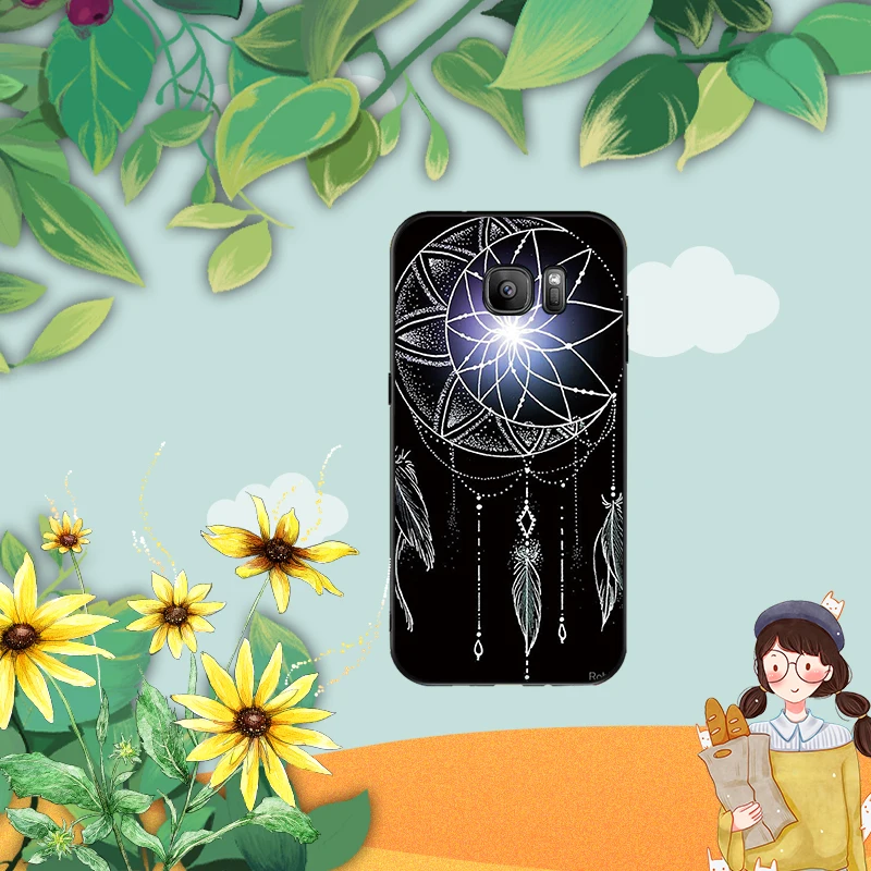 Catcher перо Звезды Рождество oft силиконовый чехол для телефона Samsung Galaxy S6 S8 Edge S7 S9 Plus