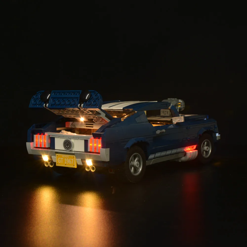Скидка Набор со светодиодной подсветкой для 10265 Mustang, совместим с 21047, игрушки «сделай сам», блоки, кирпичи, только комплект с подсветкой, модель не в...