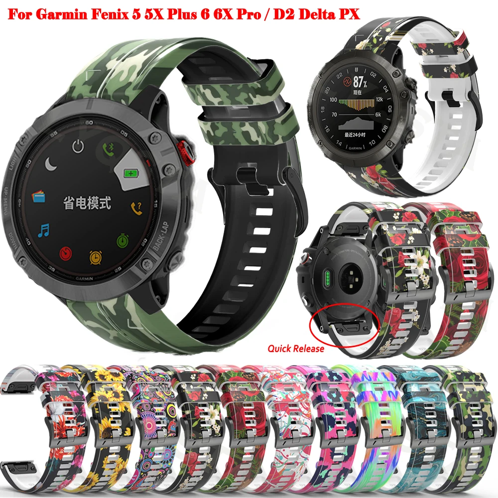 Ремешок QuickFit для Garmin Fenix 6 6X Pro 5X 5 Plus 3HR, силиконовый  браслет Forerunner 945 935, быстросъемный ремешок для умных часов 22 26 мм  | Наручные часы | АлиЭкспресс