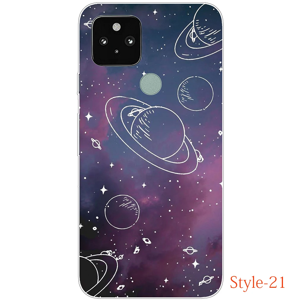 for Google Pixel 5A 5G 4A 4G Case Flamingo Silicon luxury Soft Shell Cases on Pixel 5 Flexible Durable Shockproof Tpu Bumper