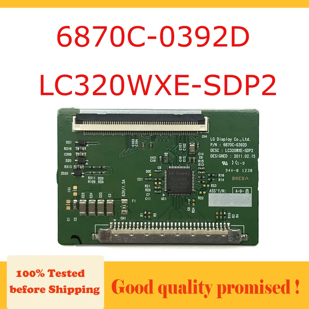 6870C 0392D LC320WXE SDP2 T con board tcom Board для 32K08RD TLM32V78X3D... Etc. placa tv lg 0392D|Печатные платы| |
