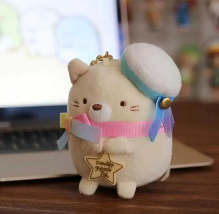 1 шт. новые творческие Kawaii с украшением в виде банта шляпа Сумико гураши Сан-х подвесные плюшевые игрушки Рождественский подарок на день рождения
