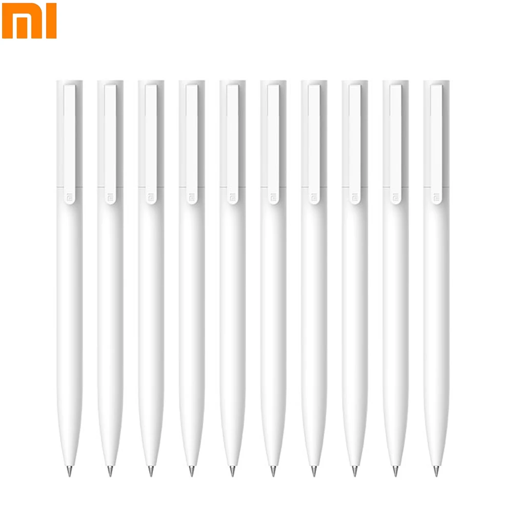 Original Xiaomi Gel Pen Mijia Mi Signing Pen Pучка Caneta Stylo 0.5MM PREMEC Smooth Switzerland Refill Office School Supplies