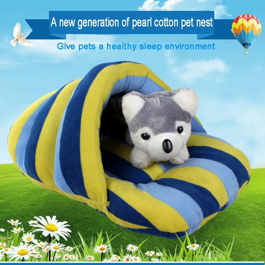Cushion Bed Cat Travel Mat Foldable Dog Washable Puppy Kennel Soft Pad Nest Fence Lit De Chien Animals Tools DD6GW | Дом и сад