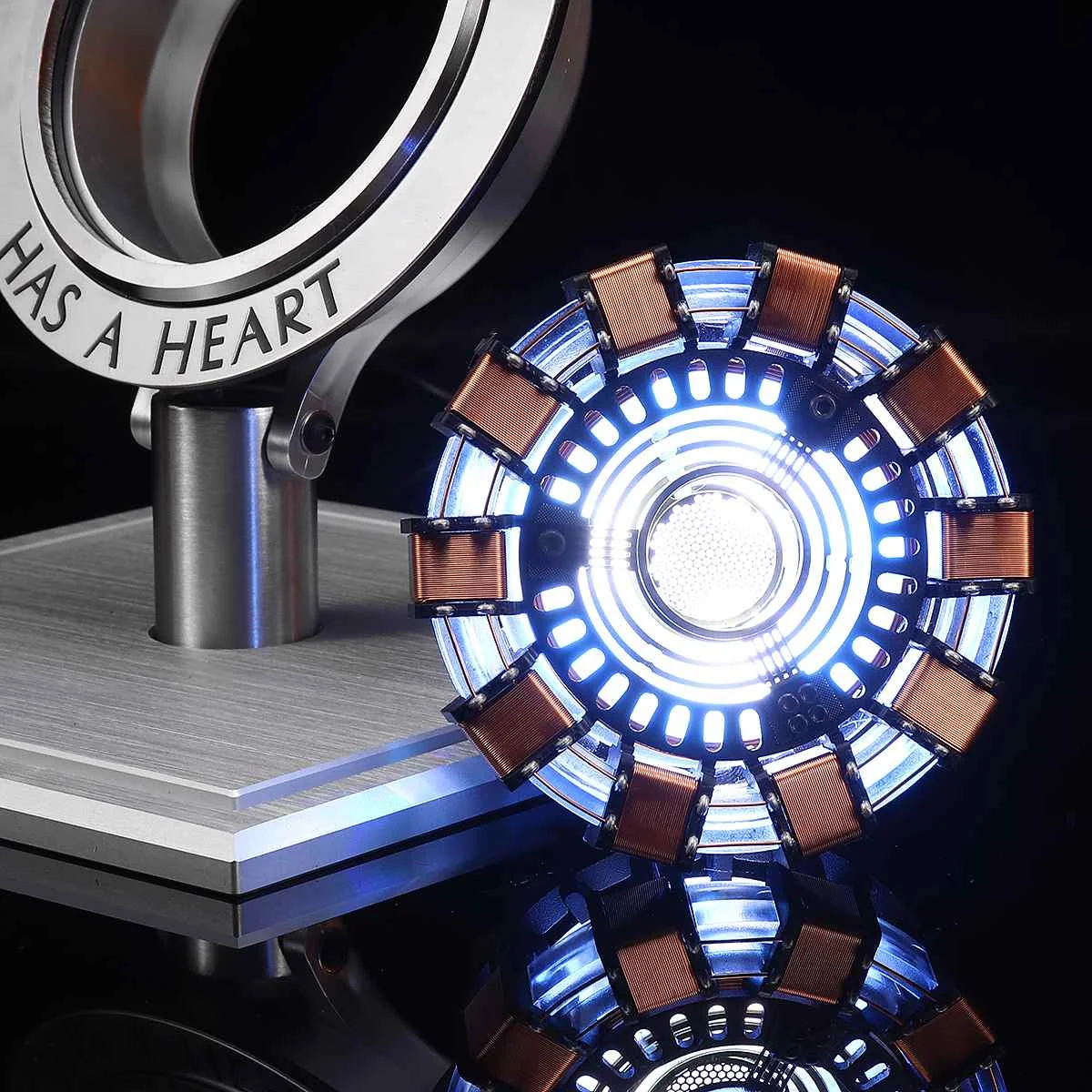 MK2 1:1 Scale Arc Reactor Alloy Model Collection USB LED Light Action Model Building Kits With Remote Control DIY Model Lamp