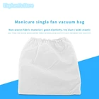 Нетканый мешок для сбора пыли для дизайна ногтей, Белый эластичный пылесос, сменный моющийся инструмент для сбора пыли