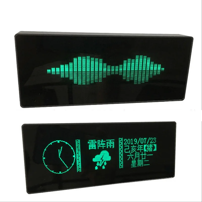 Часы VFD с музыкальным спектром набор для самостоятельной сборки флуоресцентные