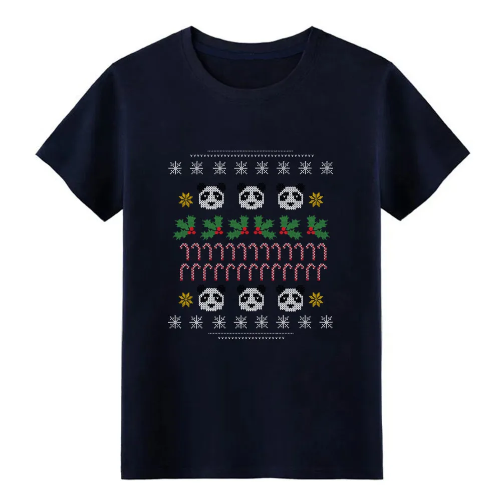 Рождественский свитер с изображением панды футболка Мужская Дизайнерская