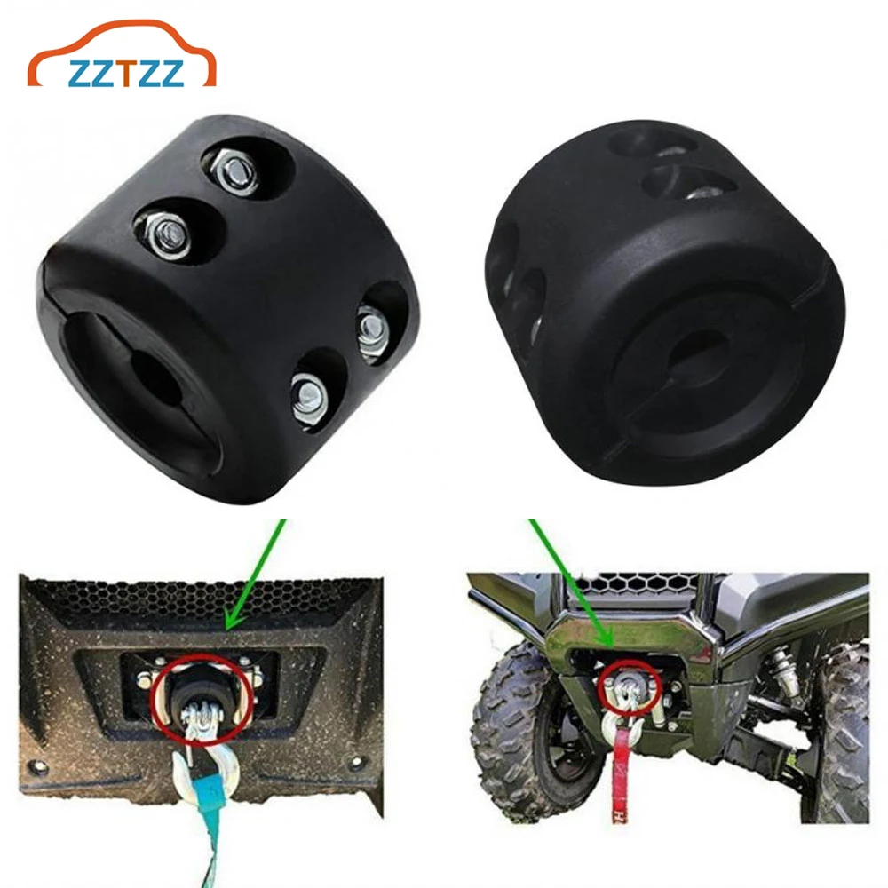 1 шт. трос лебедки крюк пробка черный резиновый для троса с гаечным ключом и