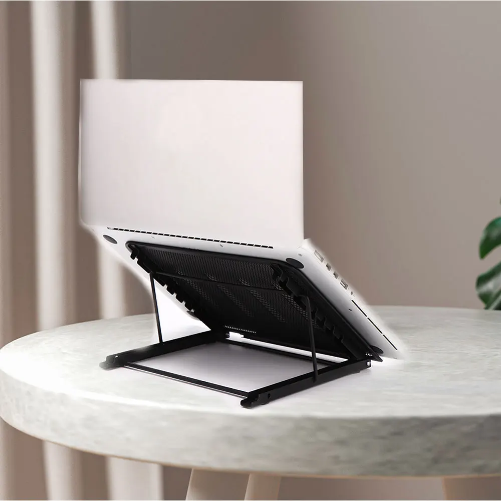 portable laptop stand metal foldable notebook support laptop base macbook pro holder adjustable bracket computer accessories free global shipping