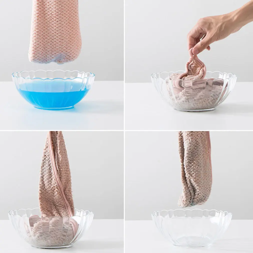 Супер абсорбирующее быстросохнущее полотенце для волос Коралловое бархатное