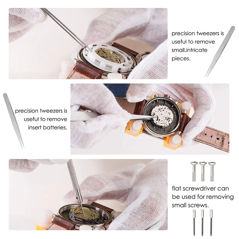 

Watch Battery Replacement Tool Kit For Watch Back Case Remover And Opener