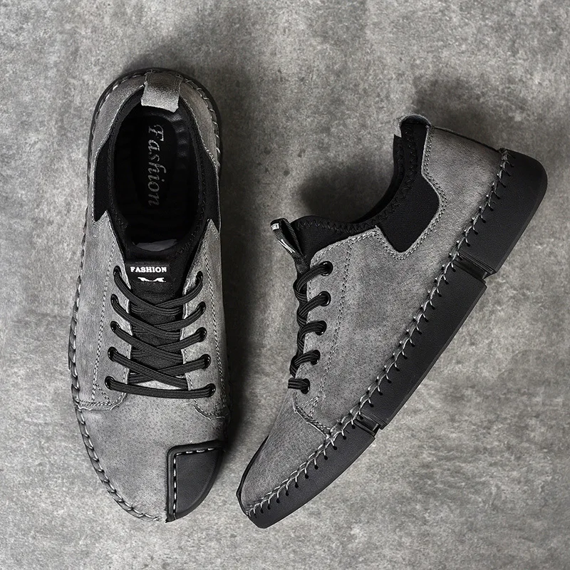 2020 брендовая Летняя мужская обувь ручной работы из натуральной кожи в винтажном