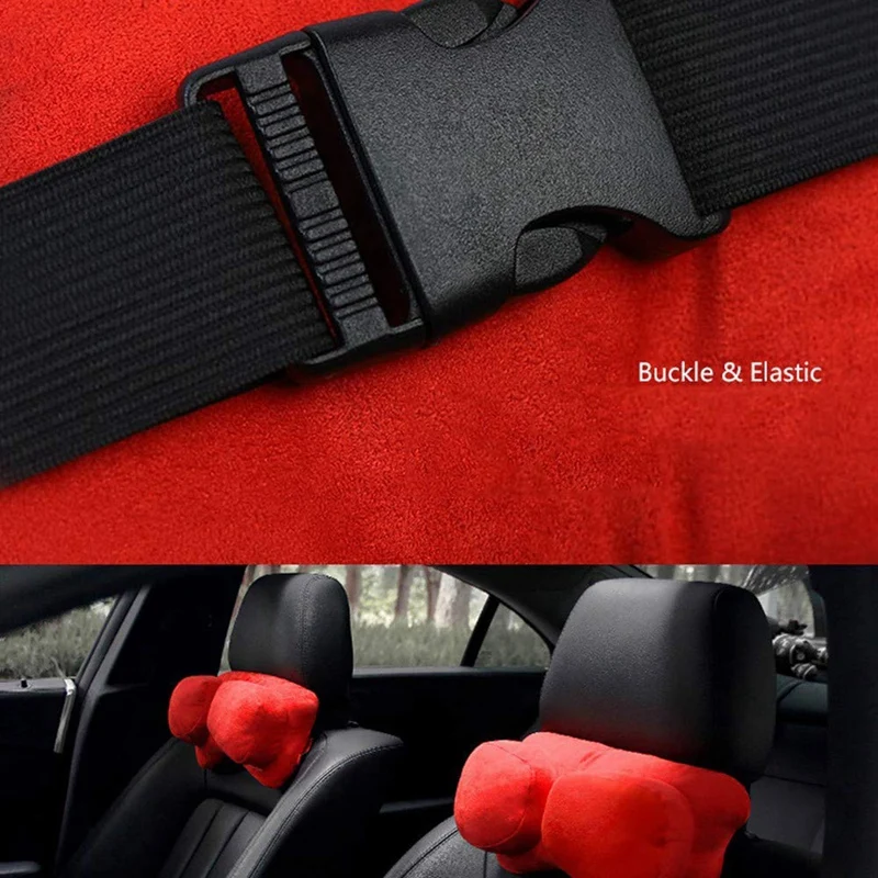 Автомобильные аксессуары для интерьера Подушка с защитой шеи 2 в 1 двойная