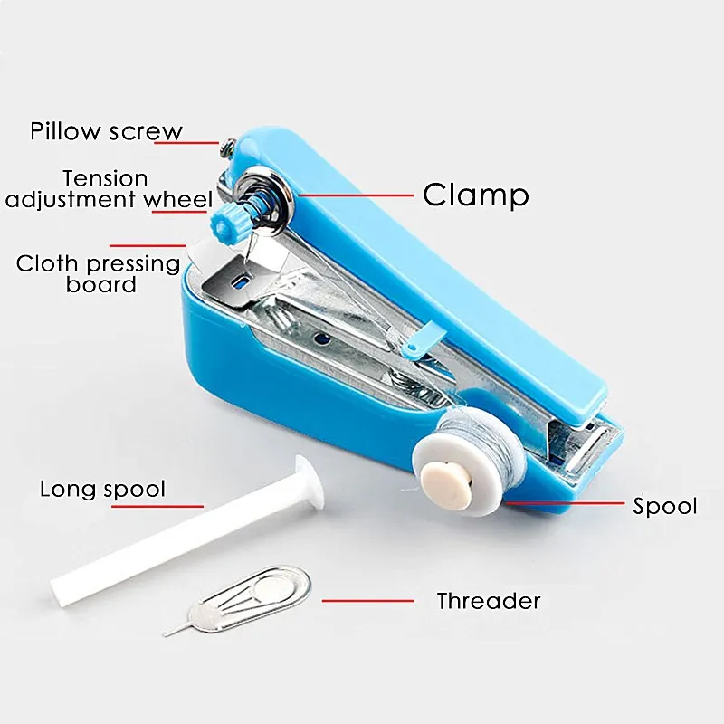 1PC Portable Mini Manual Sewing Machine New Household Cloth Fabric Handy Needlework Tools Simple Operation | Дом и сад