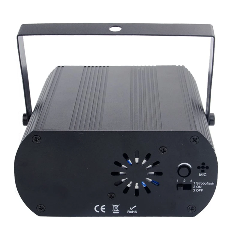 Новый музыкальный лазерный проектор с голосовым управлением светодиодный Dsico RGBW