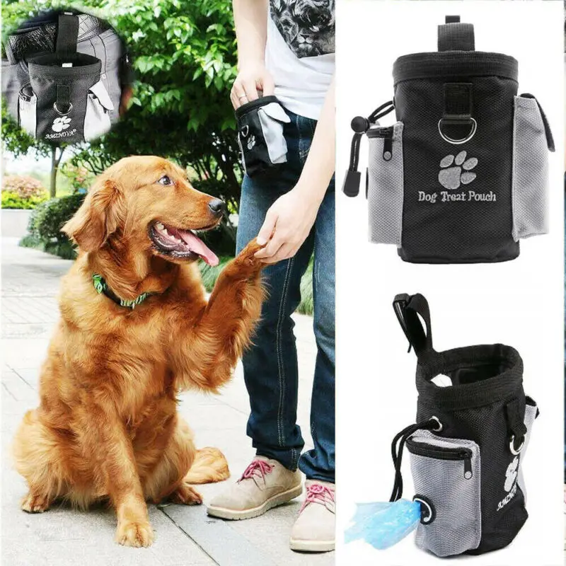 

New Arrival Pets Dog Puppy Obedience Training Treat Bag Feed Bait Food Snack Pouch Belt UK