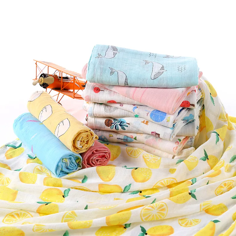 

120cm*110cm Swaddle Blanket Baby Blanket Bamboo Muslin Blanket Kids Baby Bath Towel Blankets Newborn Blanket Swaddle Cotton