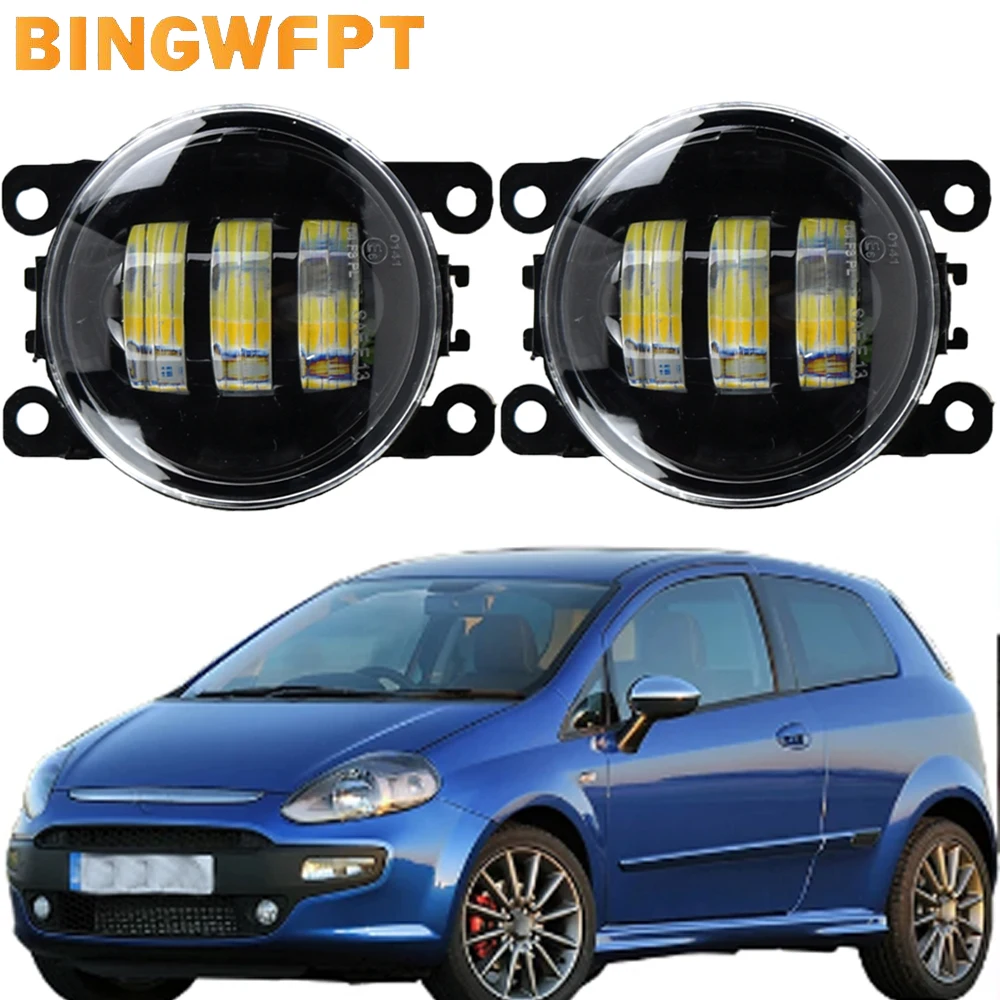 

LED Fog Light Accessories Car Front Bumper Fog Lamp DRL 12V For Fiat Punto Evo 2009 2010 2011 2012