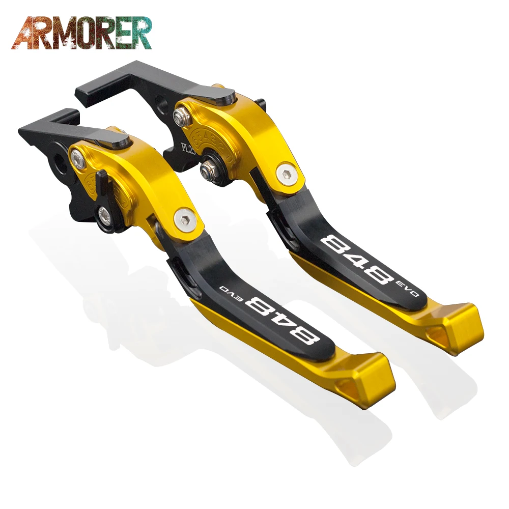 

For Ducati 848/EVO 848 EVO Motorcycle Adjustable Folding Extendable Motorcycle Brake Clutch Levers 2007-2013 2008 2009 2010 2012