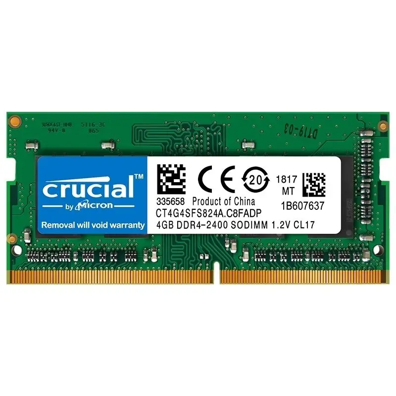 crucial ddr4 laptop memory 8gb 16gb 4gb pc4 ddr4 ram sodimm 2133mhz 2400mhz 2666mhz 3200mhz ram 1 2v 260pin non ecc 8gb 3200mhz free global shipping