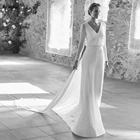 Женское винтажное платье с V-образным вырезом, длинным рукавом и V-образным вырезом