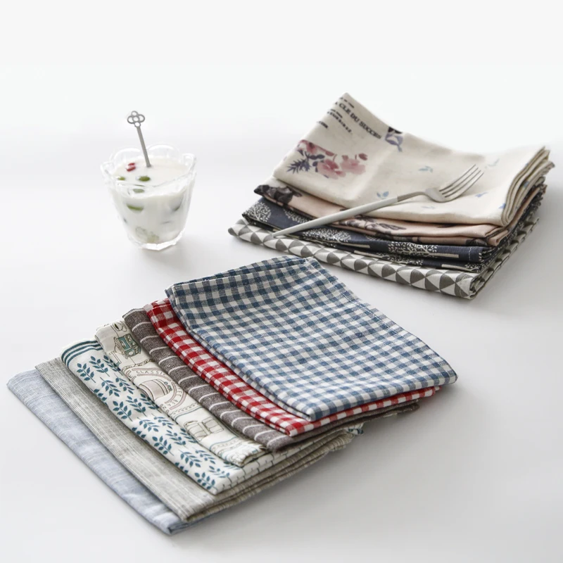 Тканевые салфетки настольные коврики для стола столовые принадлежности