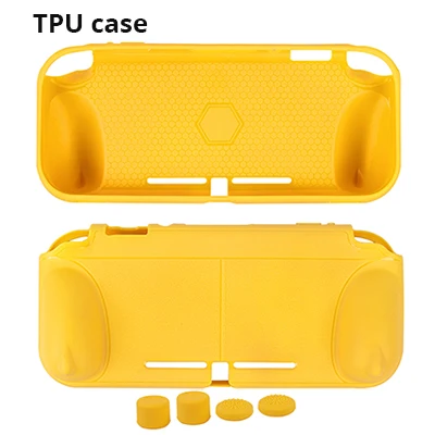 0141Yellow Мягкий ТПУ чехол CHINFAI для shand Switch Lite эргономичный Нескользящий Резиновый защитный чехол-подставка для NS Switch Lite мини-консоль - Цвет: 0141Yellow