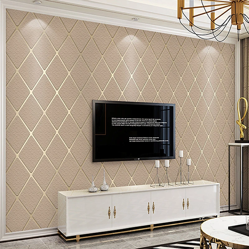 Современные Настенные обои для гостиной спальни дивана 3D плотные нетканые
